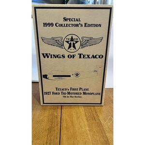 1999 ETRL RACING CHAMPIOS TEXACO FORD TRIMOTORED MONOPLANE DIE CAST GOLD